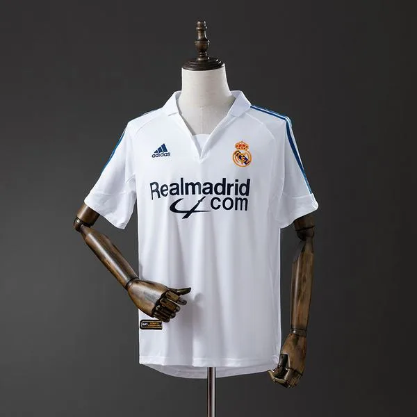 Camiseta de fútbol Real Madrid 2001/02 LOCAL MANGA CORTA VERSION FAN
